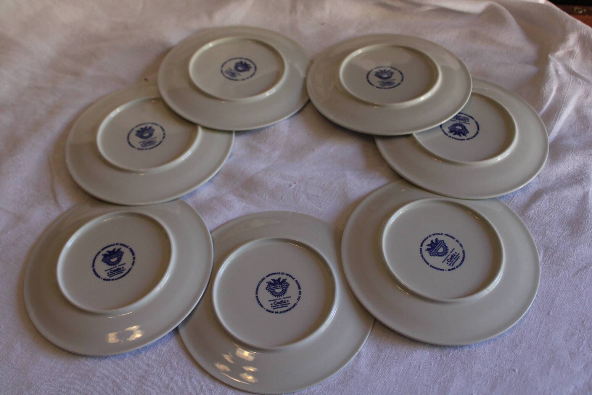 Lot of 7 dessert plates Villeroy and Boch Cadiz