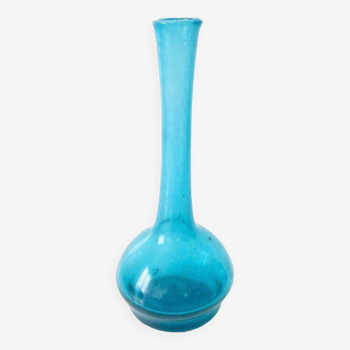 Soliflore Blue Blown Glass Vase