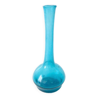 Blue Blown Glass Soliflore Vase