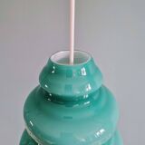 Suspension Space Age in blue-green opaline, 1960s