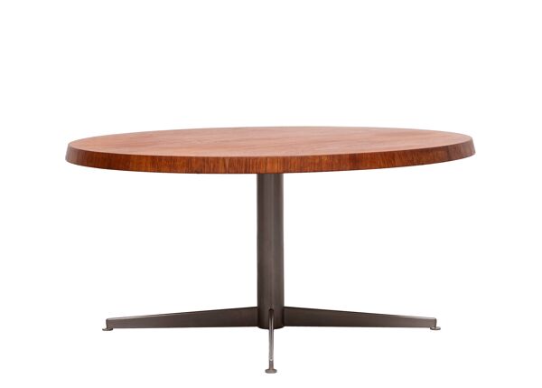 Table basse ronde en teck Ilse Mōbel, années 1960, Allemagne