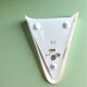 White  glass conical wall sconce lamp