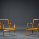 Model 563 Chairs by Fredrik Kayser for Vatne Lenestolfabrikk, Norway, 1960s, Set of 2