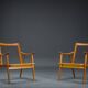 Model 563 Chairs by Fredrik Kayser for Vatne Lenestolfabrikk, Norway, 1960s, Set of 2