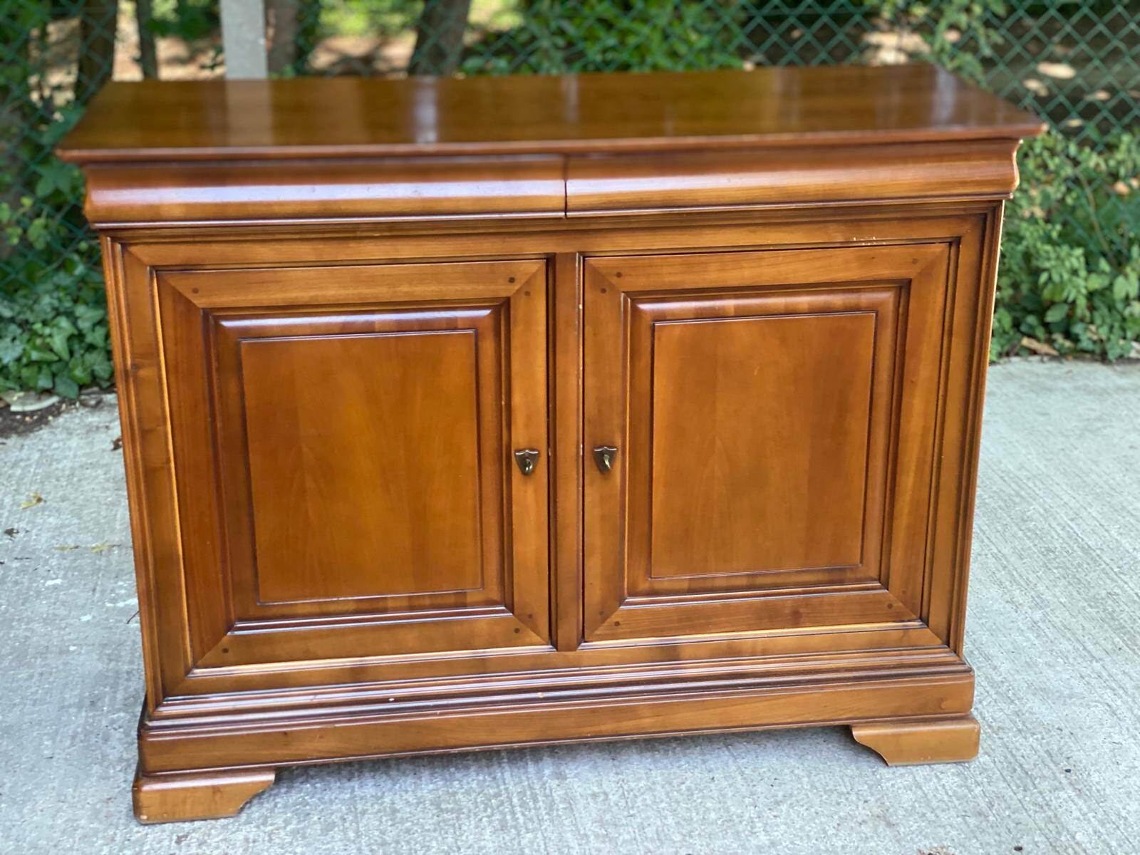 Vintage Louis Philippe solid oak sideboard, 20th century
