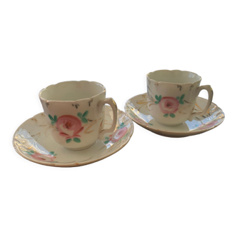 Lot de 2 tasses porcelaine