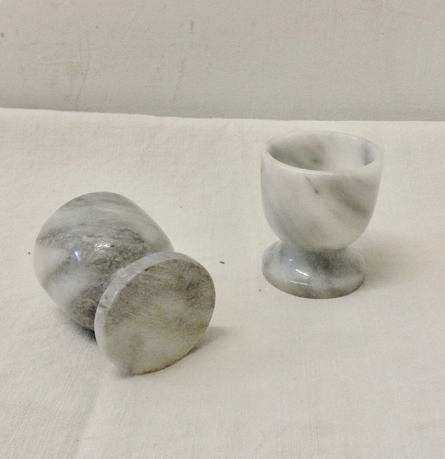 Egg cups in marble