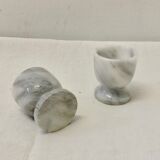 Egg cups in marble