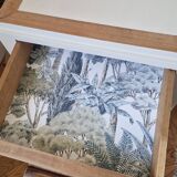 Pair of vintage beech bedside tables