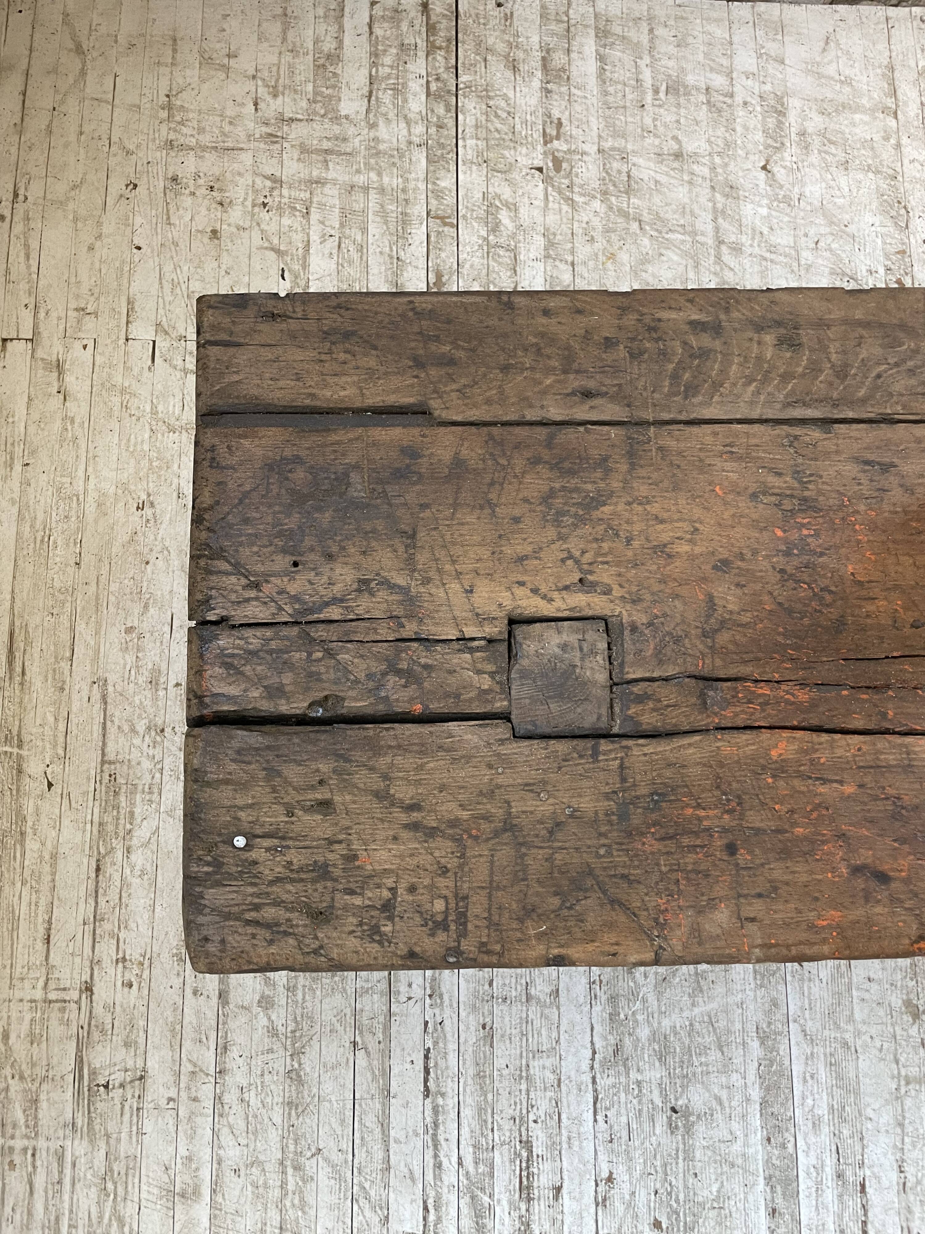 Workbench bench coffee table solid oak XXL