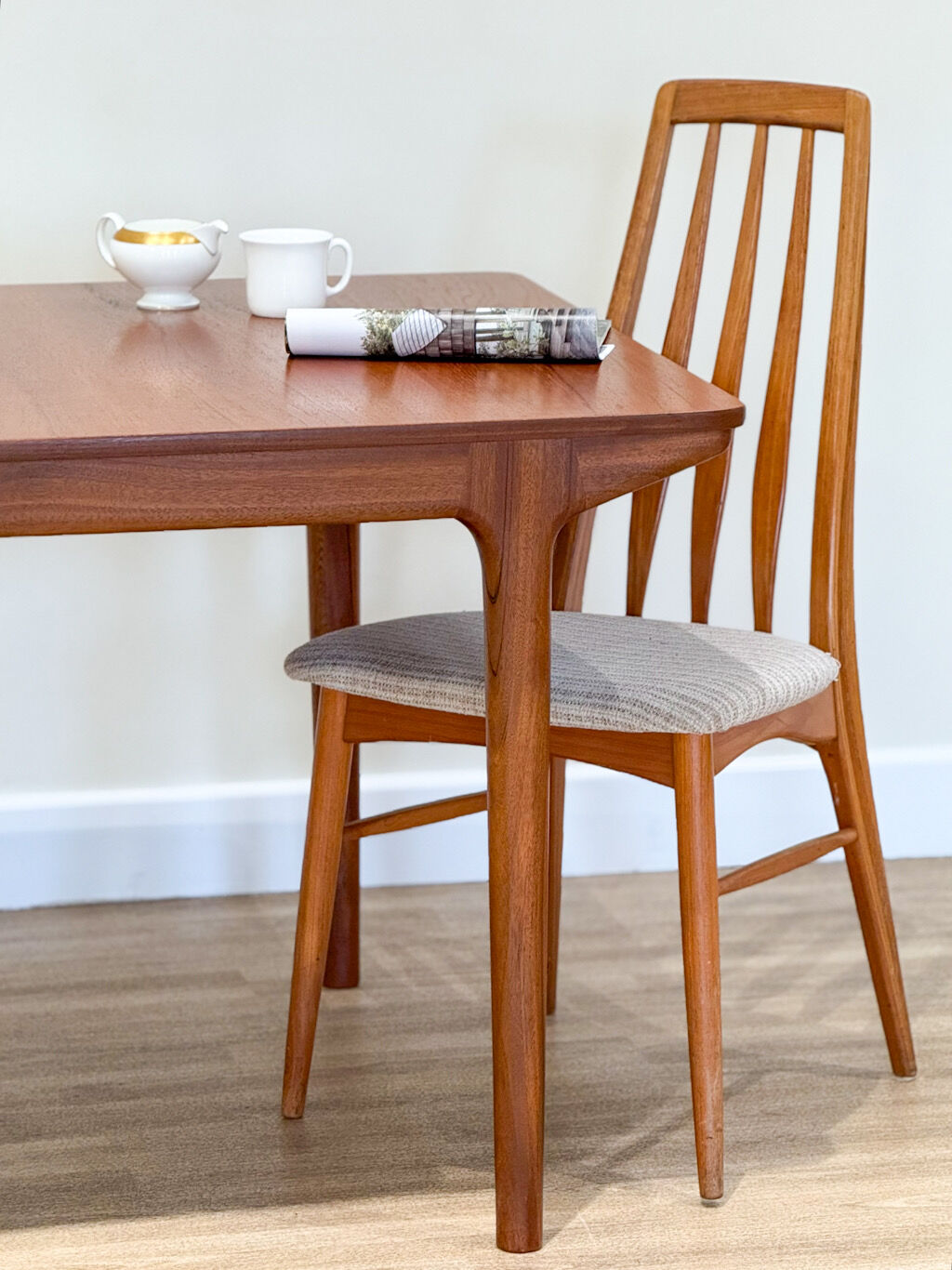 Mid-century McIntosh double extending dining table
