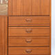 Scandinavian teak living buffet forming a showcase