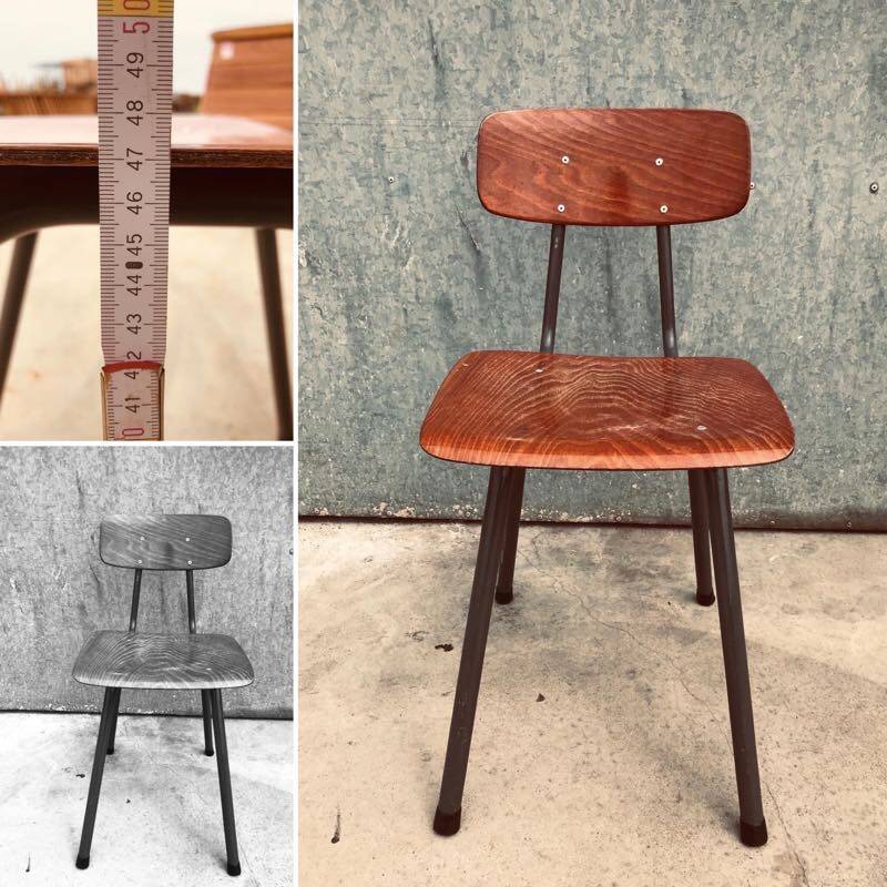 Vintage Pagholz chair in moulded wood and metal, 1960s