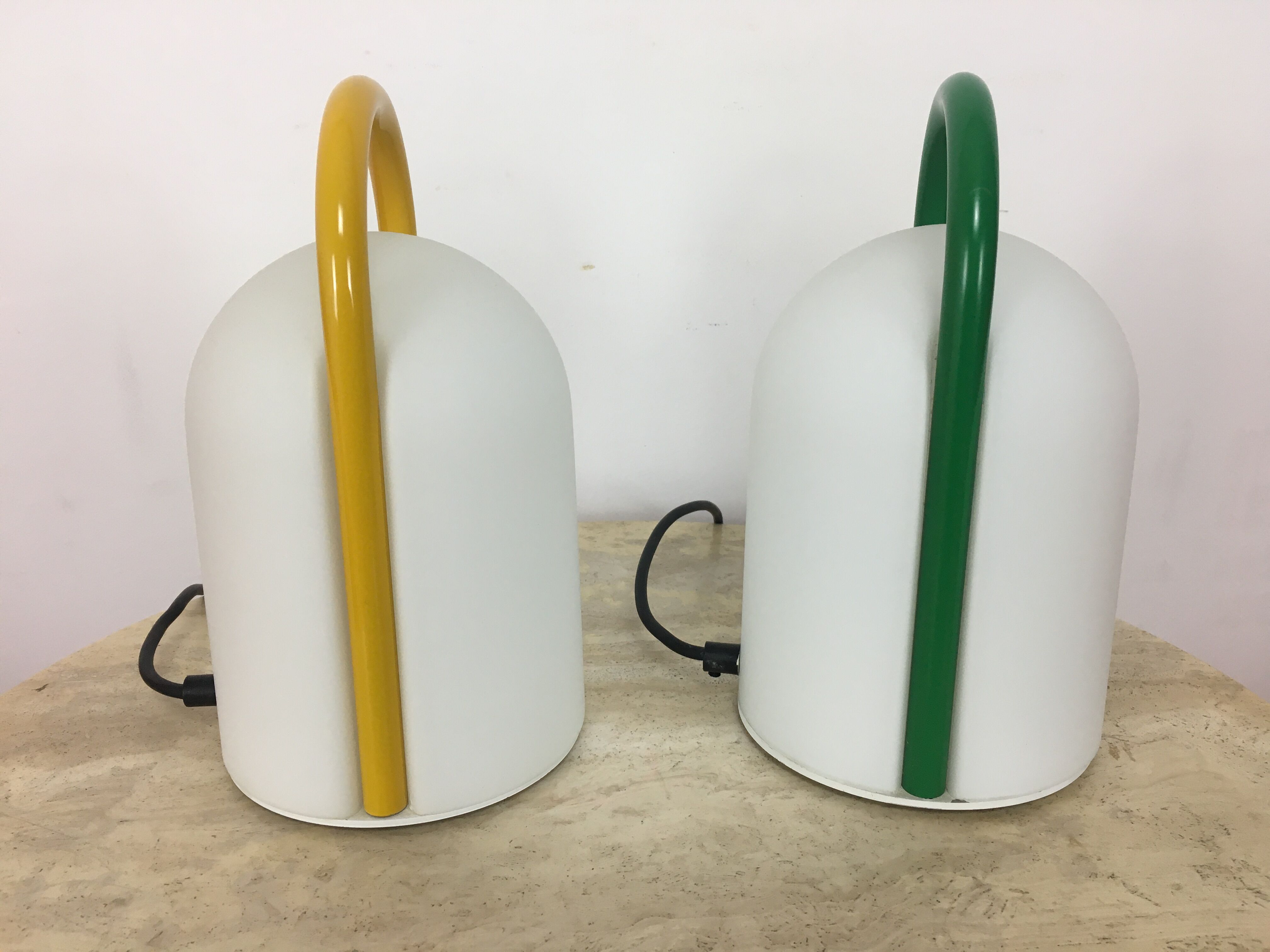 Pair of lamps "Tender" by R. Lanciani for Tronconi