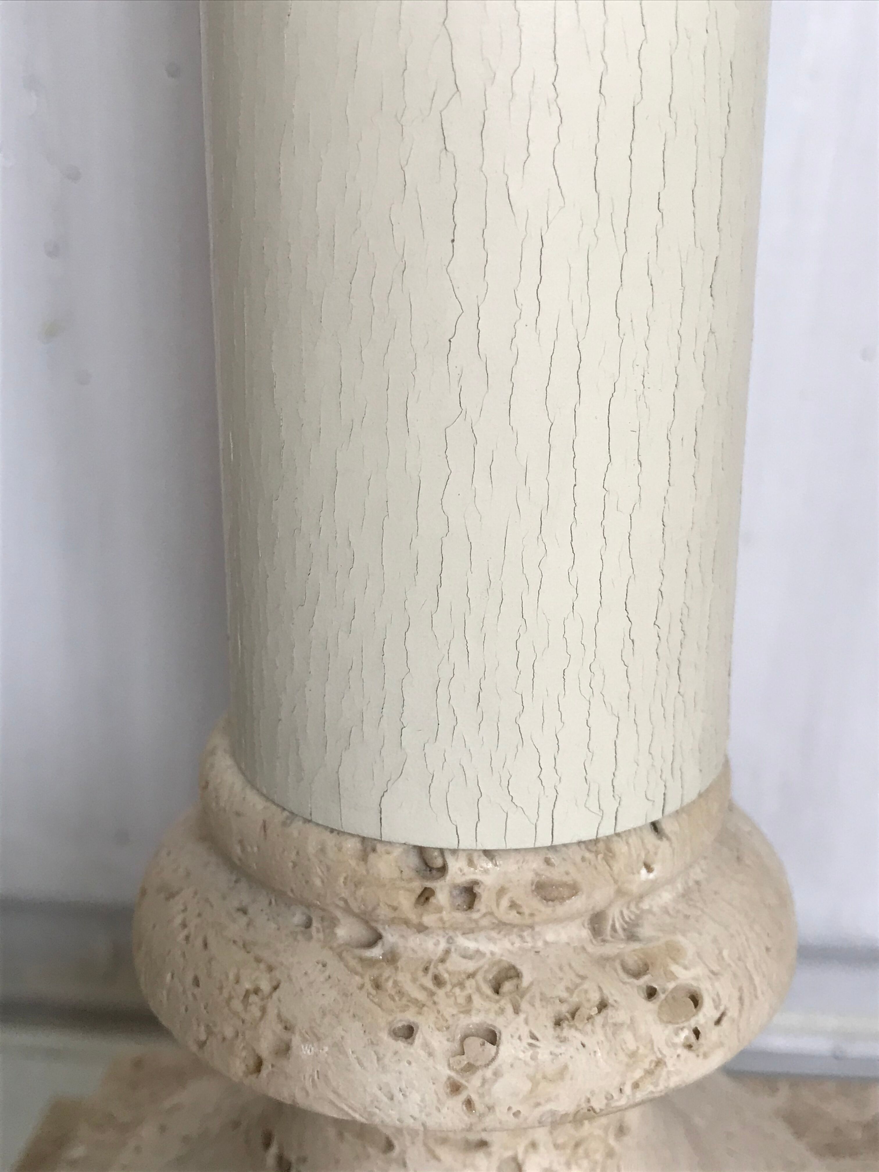 Stone lamp the Vintage Dolphin 55cm