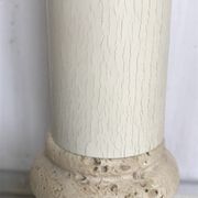 Pied de lampe en pierre le dauphin vintage 55cm