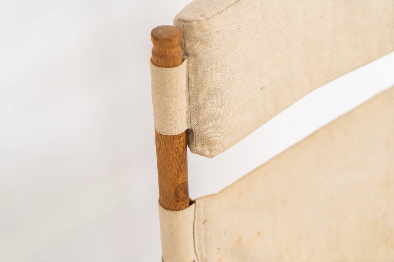 Chaise safari et ottoman en chêne par Niels Eilersen pour Erik Wørts
