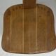 Brutalist oak low chair or children's chair, Dutch 1970s