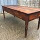 Antique farmhouse table in solid cherry wood with 3 drawers.