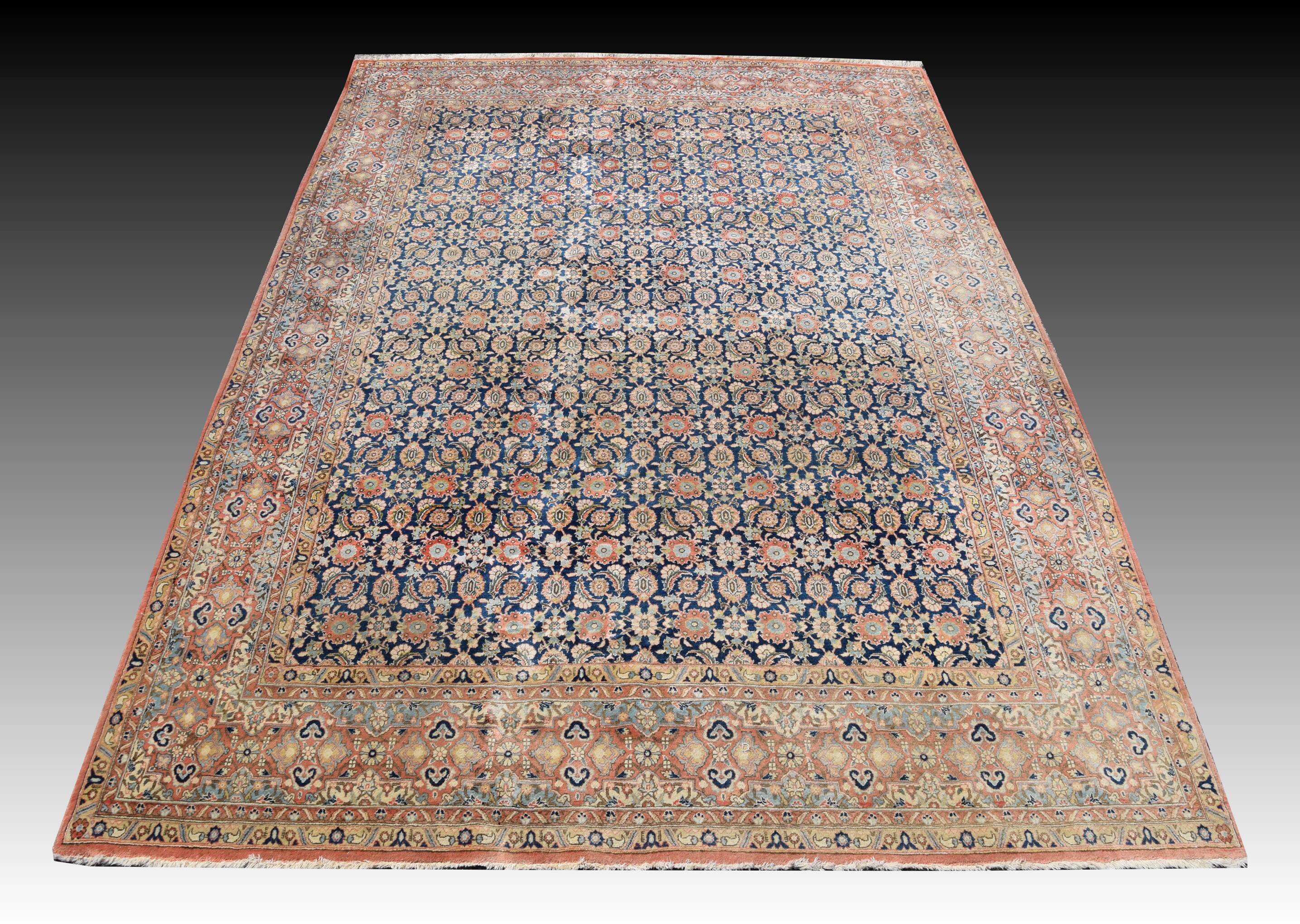 Iran GHOUM oriental rug - : 3.33 X 2.35 Meters -