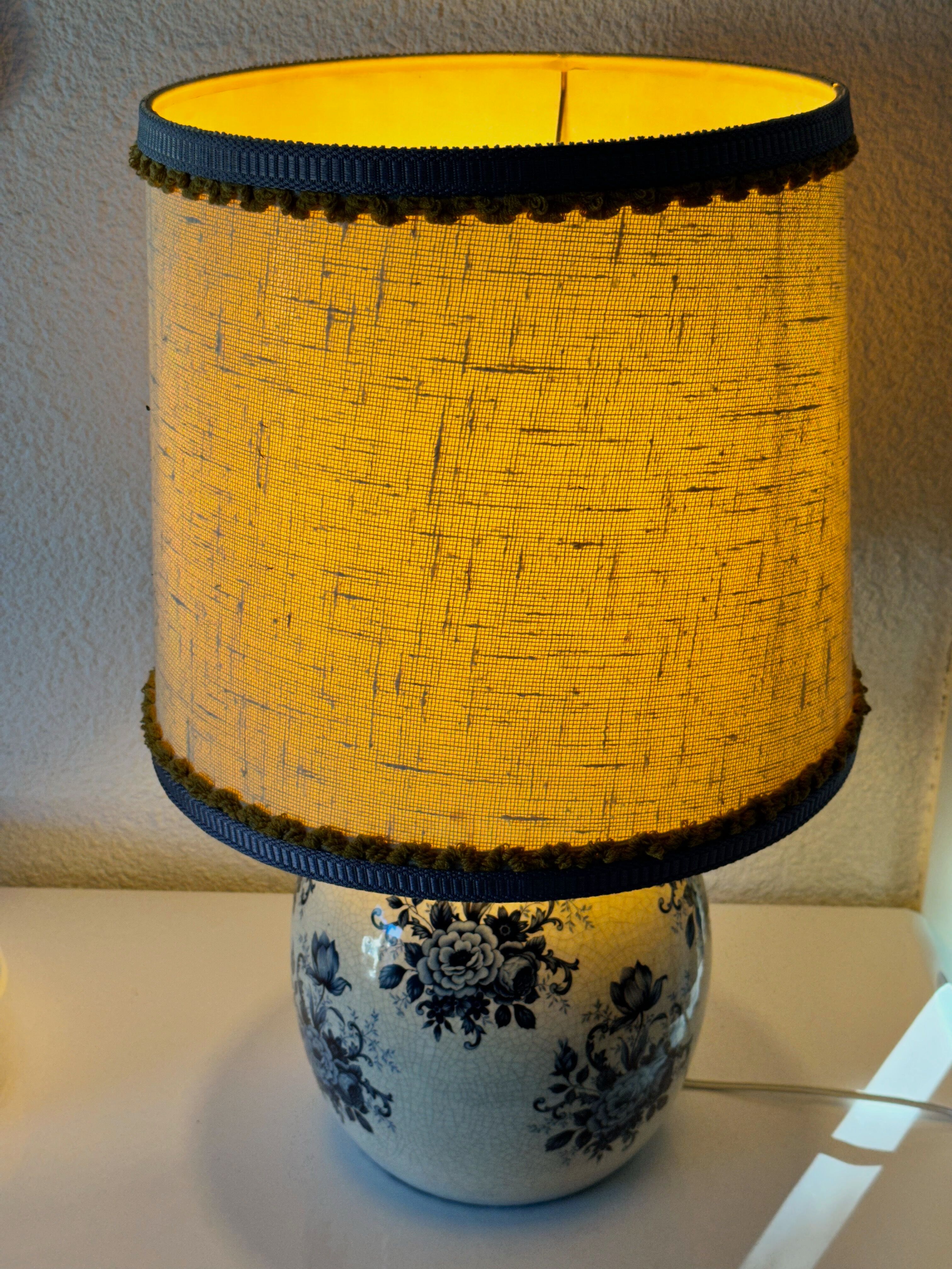 Vintage ceramic table lamp from Vallauris from the 60s