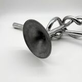 XXL "Giant Knot" candlestick pair – 1980s