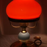 Vintage cellar rat lamp 70 opaline orange