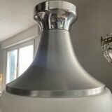 Stilux Milano opaline pendant light from the 70s