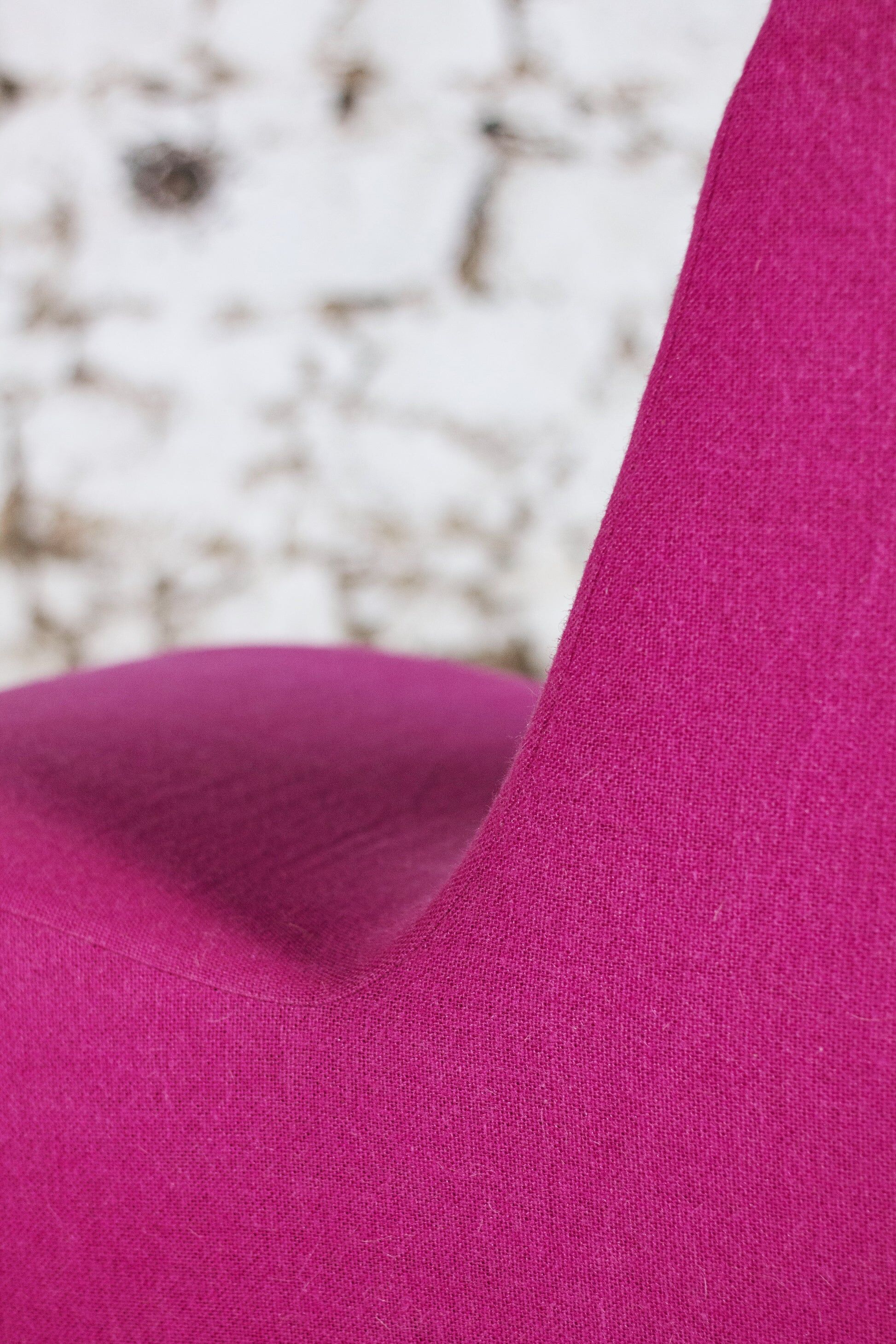 Pink wool armchair, 1970