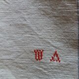 Série de quatre torchons ancien métis monogramme 54 X 91 cm