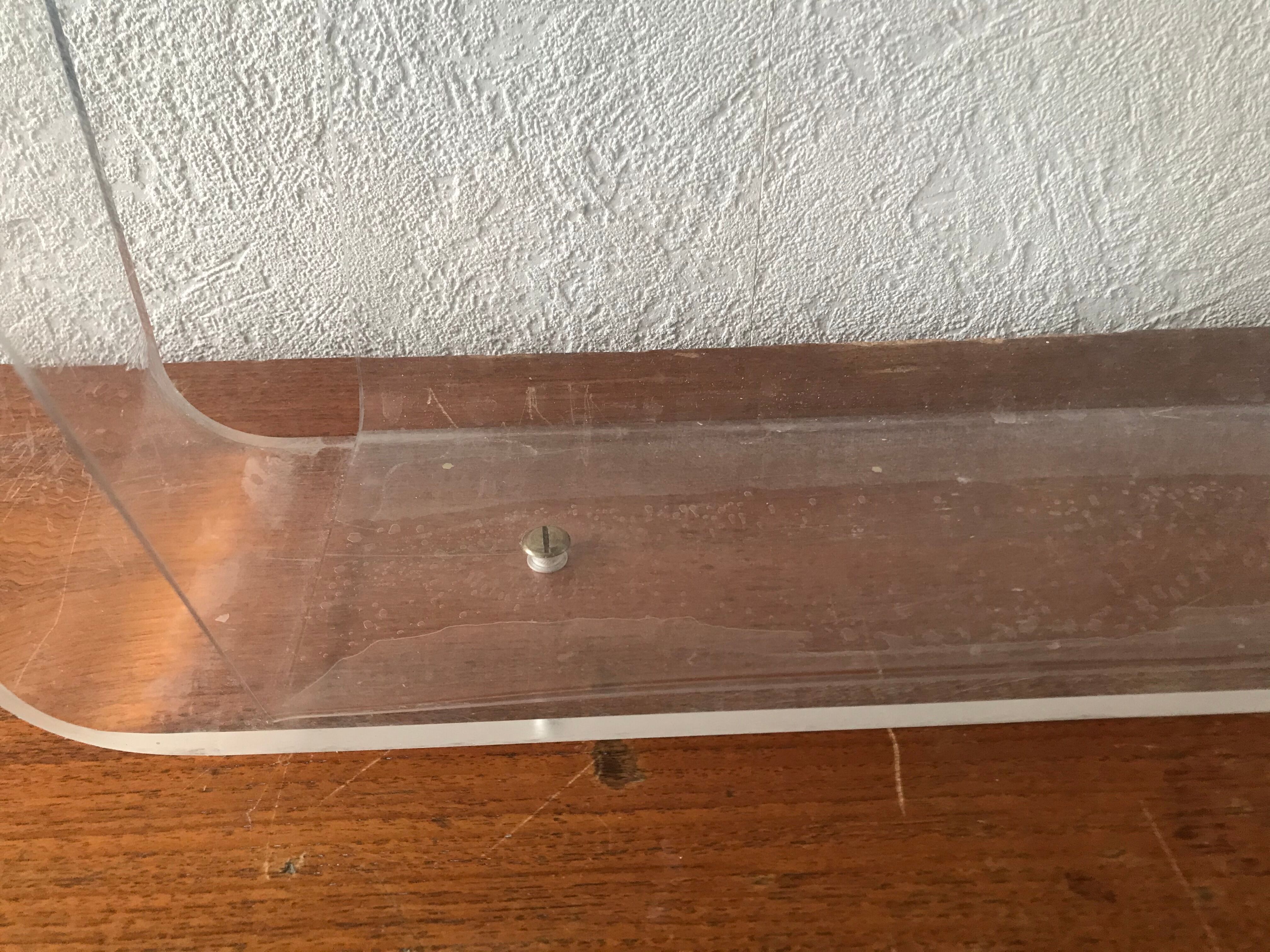 Plexiglass magazine holder David Lange Roche Bobois