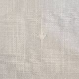 Ancien drap en lin monogramme LA