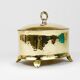 Boîte à couvercle ou bol en laiton Art Nouveau d’Otto Prutscher, Melzer & Neuhardt, années 1920