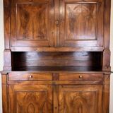 Buffet Deux Corps Empire period walnut and oak