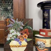 Peinture bouquet vintage