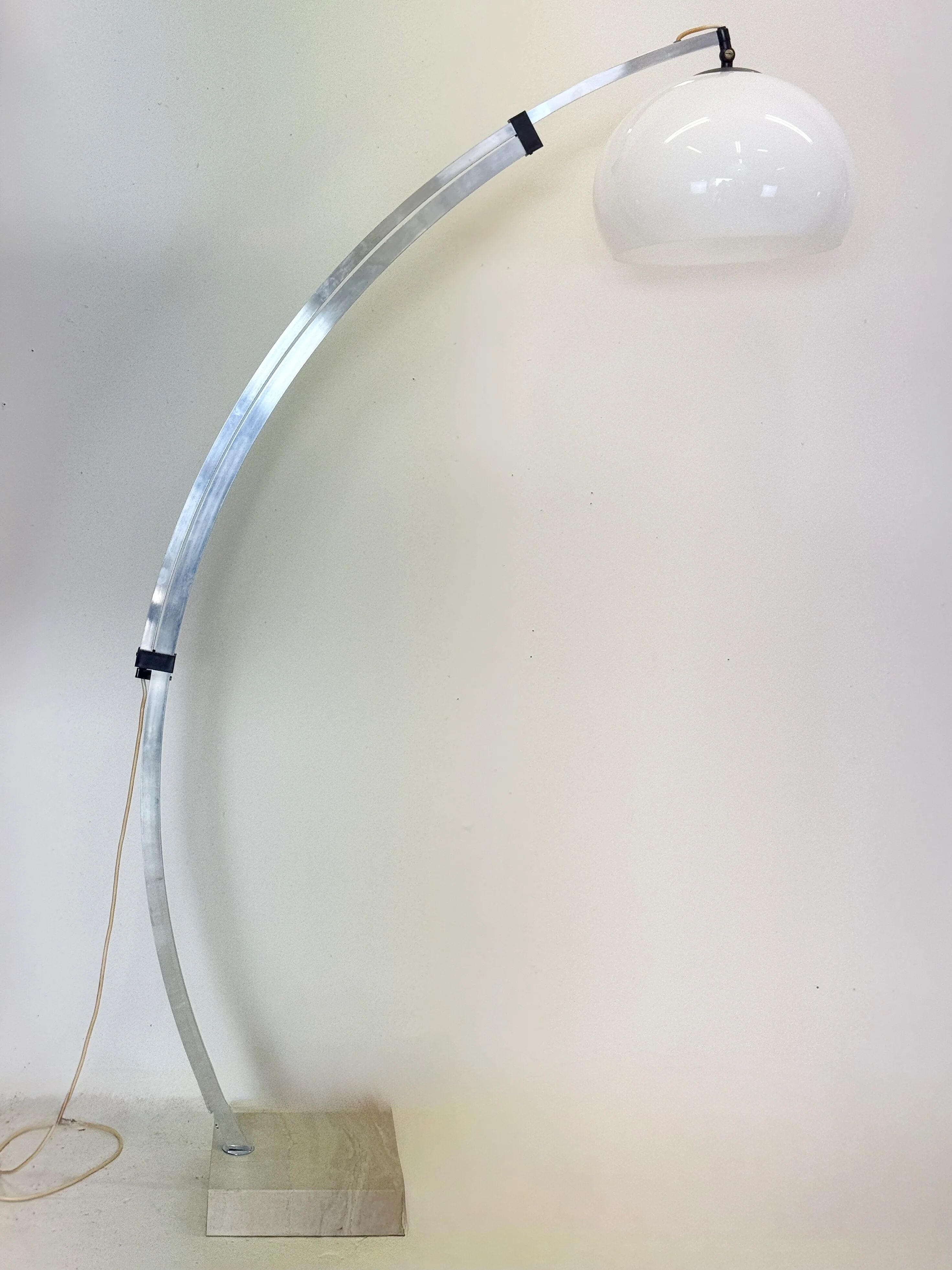 Telescopic "arc" floor lamp — Guzzini, Italy, 1970s