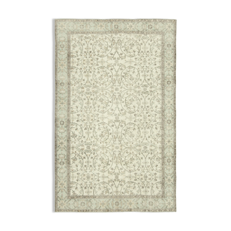 Handmade Unique Oriental Beige Carpet 183 cm x 295 cm - 38952