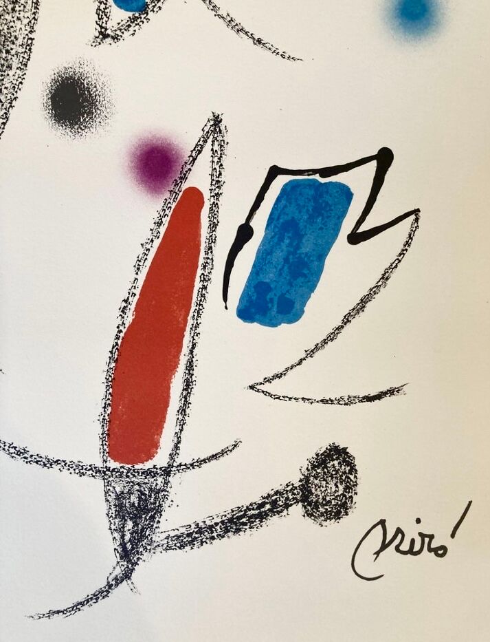 Lithographie Joan Miro Maravillas #10 signée dans la planche