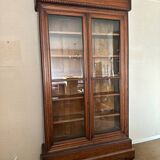 19th century walnut display case