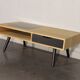 Vintage style coffee table in natural light oak
