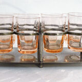 Service of 8 shot glasses