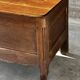 French provincial chest in carved and pegged solid oak, 18th century.