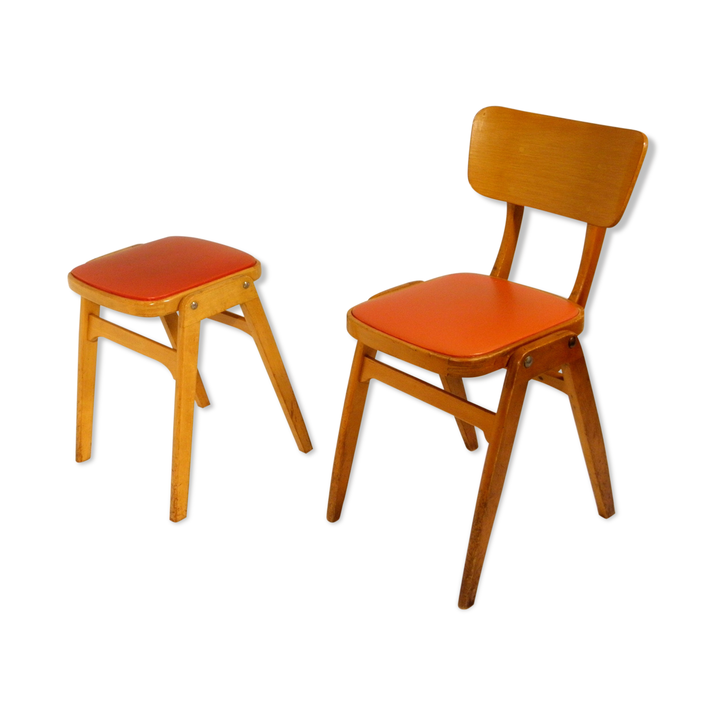 Chair and stool "Centa", 60s