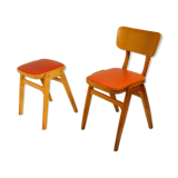 Chair and stool "Centa", 60s