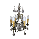 Bronze chandelier and stamps balls