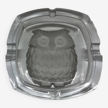 Cendrier hibou chouette en cristal d’Arques