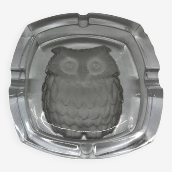 Owl ashtray in Arques crystal
