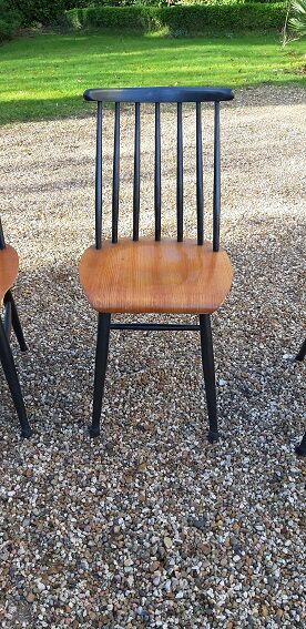 Lot of 4 vintage Scandinavian-style chairs