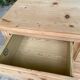 Commode anglaise rénovée en bois massif 1970