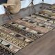 1970s Turkish Oushak Handmade Wool Cotton Brown Kilim Runner Rug 114x452